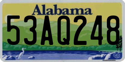 AL license plate 53AQ248