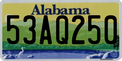 AL license plate 53AQ250