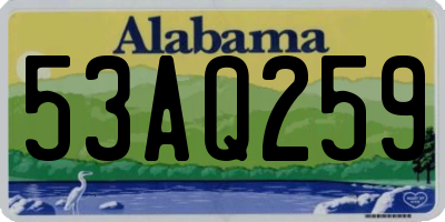 AL license plate 53AQ259