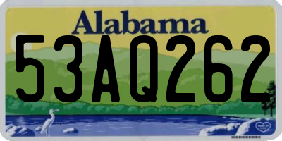 AL license plate 53AQ262