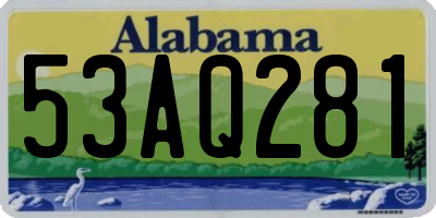 AL license plate 53AQ281