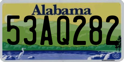 AL license plate 53AQ282