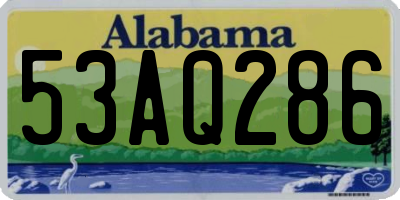 AL license plate 53AQ286