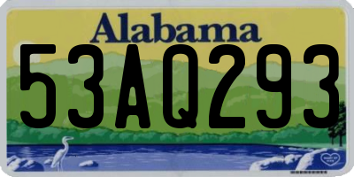 AL license plate 53AQ293