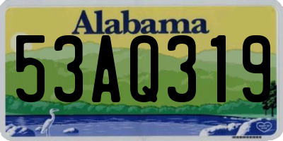 AL license plate 53AQ319