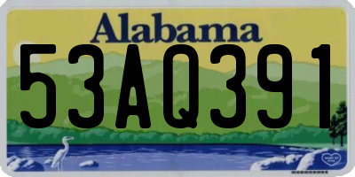 AL license plate 53AQ391