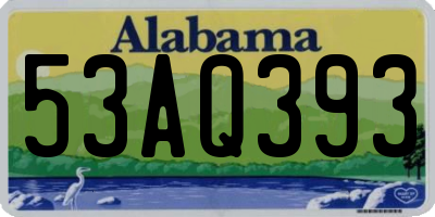 AL license plate 53AQ393