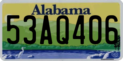 AL license plate 53AQ406