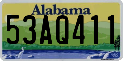 AL license plate 53AQ411
