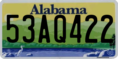AL license plate 53AQ422