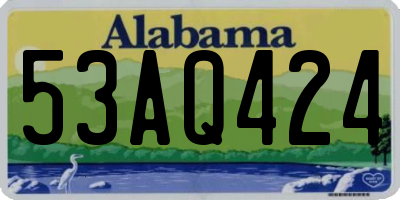 AL license plate 53AQ424