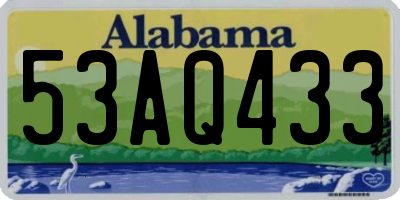 AL license plate 53AQ433