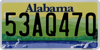 AL license plate 53AQ470