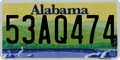AL license plate 53AQ474