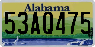 AL license plate 53AQ475