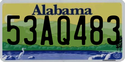 AL license plate 53AQ483
