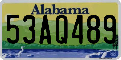 AL license plate 53AQ489