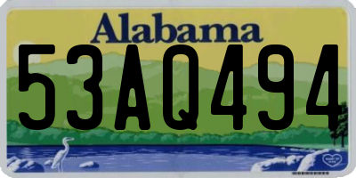 AL license plate 53AQ494