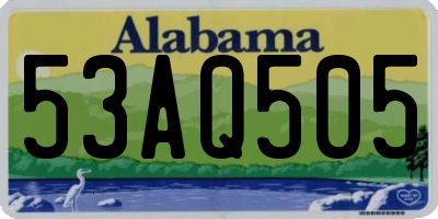AL license plate 53AQ505
