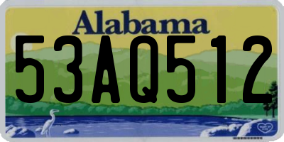 AL license plate 53AQ512