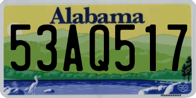 AL license plate 53AQ517