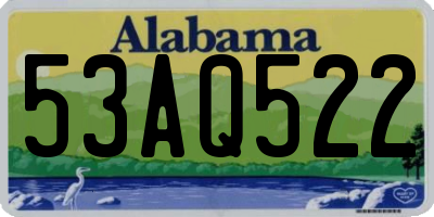 AL license plate 53AQ522