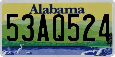 AL license plate 53AQ524