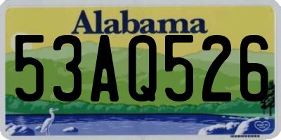 AL license plate 53AQ526