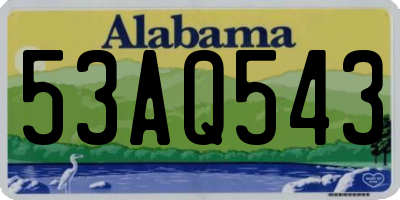 AL license plate 53AQ543