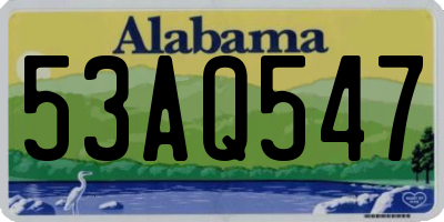 AL license plate 53AQ547
