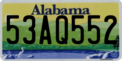 AL license plate 53AQ552