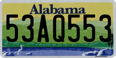 AL license plate 53AQ553