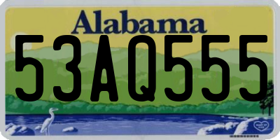 AL license plate 53AQ555