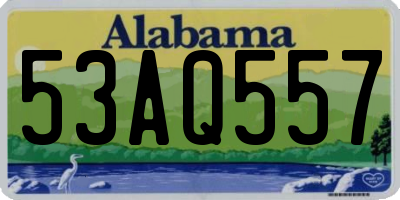 AL license plate 53AQ557