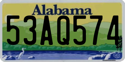 AL license plate 53AQ574