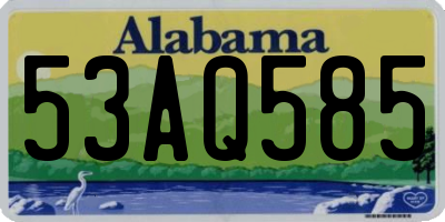 AL license plate 53AQ585