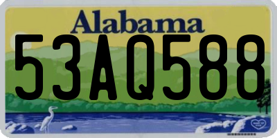 AL license plate 53AQ588