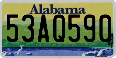 AL license plate 53AQ590