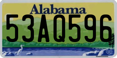 AL license plate 53AQ596