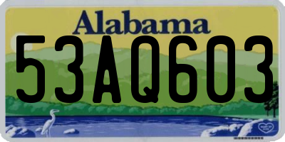 AL license plate 53AQ603