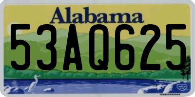 AL license plate 53AQ625