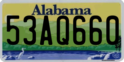 AL license plate 53AQ660