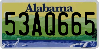 AL license plate 53AQ665