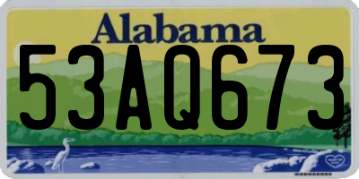 AL license plate 53AQ673