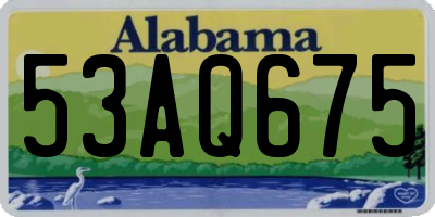AL license plate 53AQ675