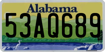 AL license plate 53AQ689