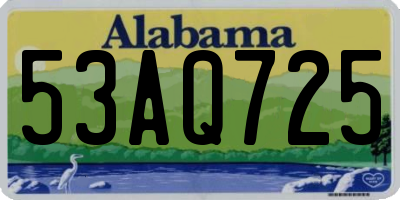 AL license plate 53AQ725