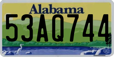 AL license plate 53AQ744