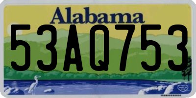 AL license plate 53AQ753