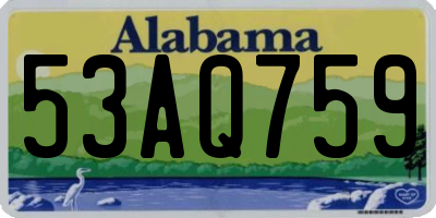 AL license plate 53AQ759